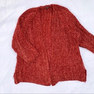 Wild fable burnt orange knit cardigan